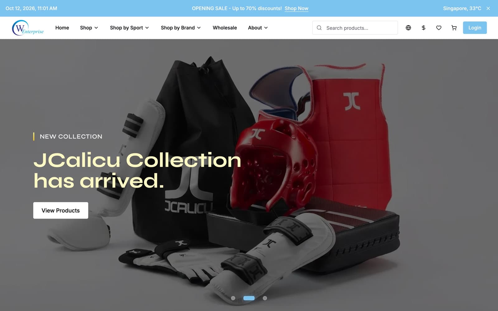 World Enterprise homepage